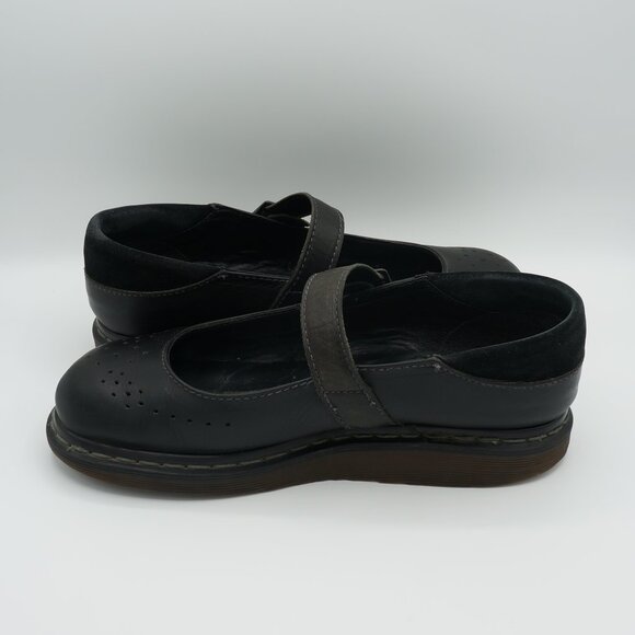 Dr. Martens Vintage Black Leather Buckle Mary Janes Kara Women's Size 39 (EU) - Picture 5 of 10